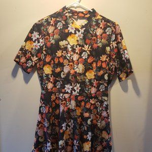 Fallen Star London - Floral Dress with Cutout Back